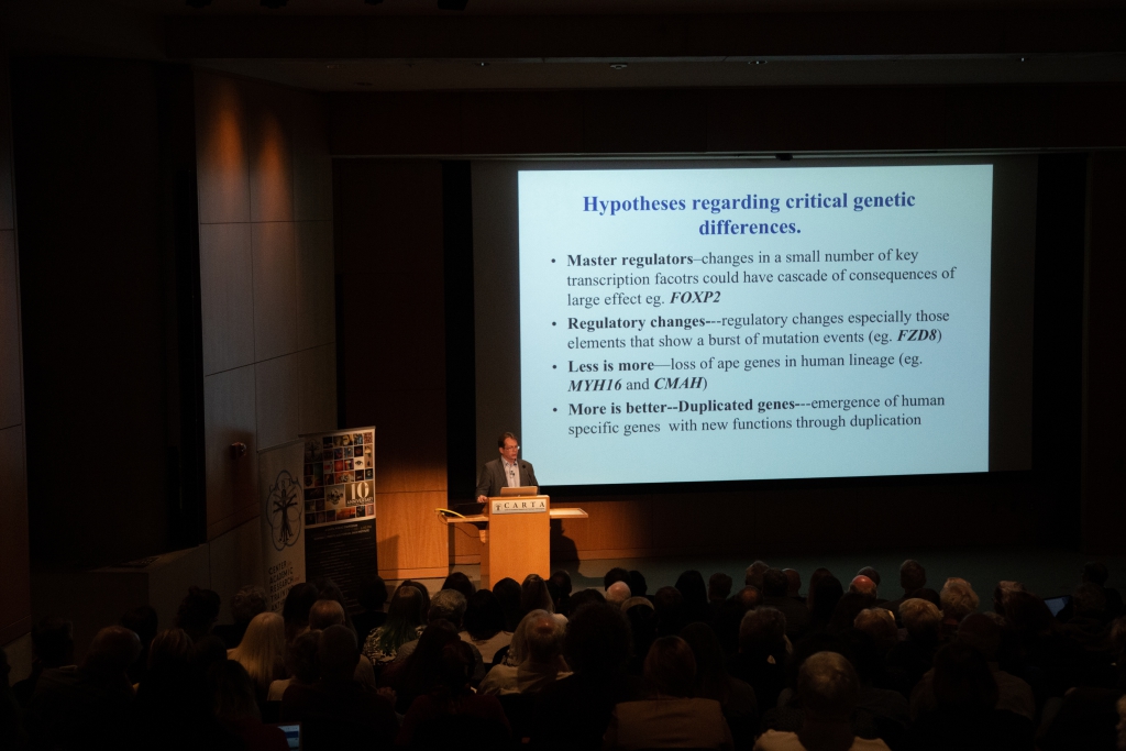 Evan Eichler (Univ of Washington) speaking on Comparative Genomics