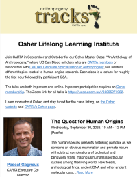 Anthropogeny Tracks - Volume 14, Issue 3